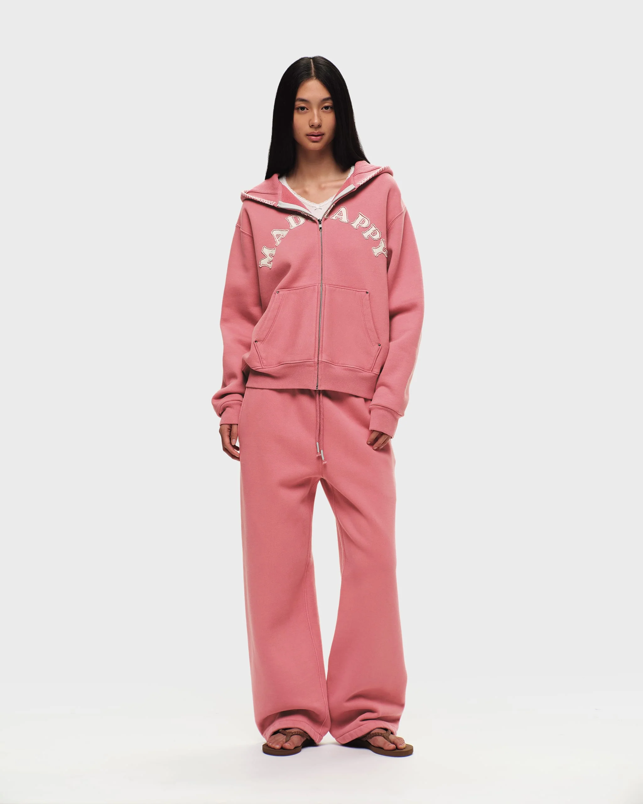 Washed Cooper Applique Zip Up