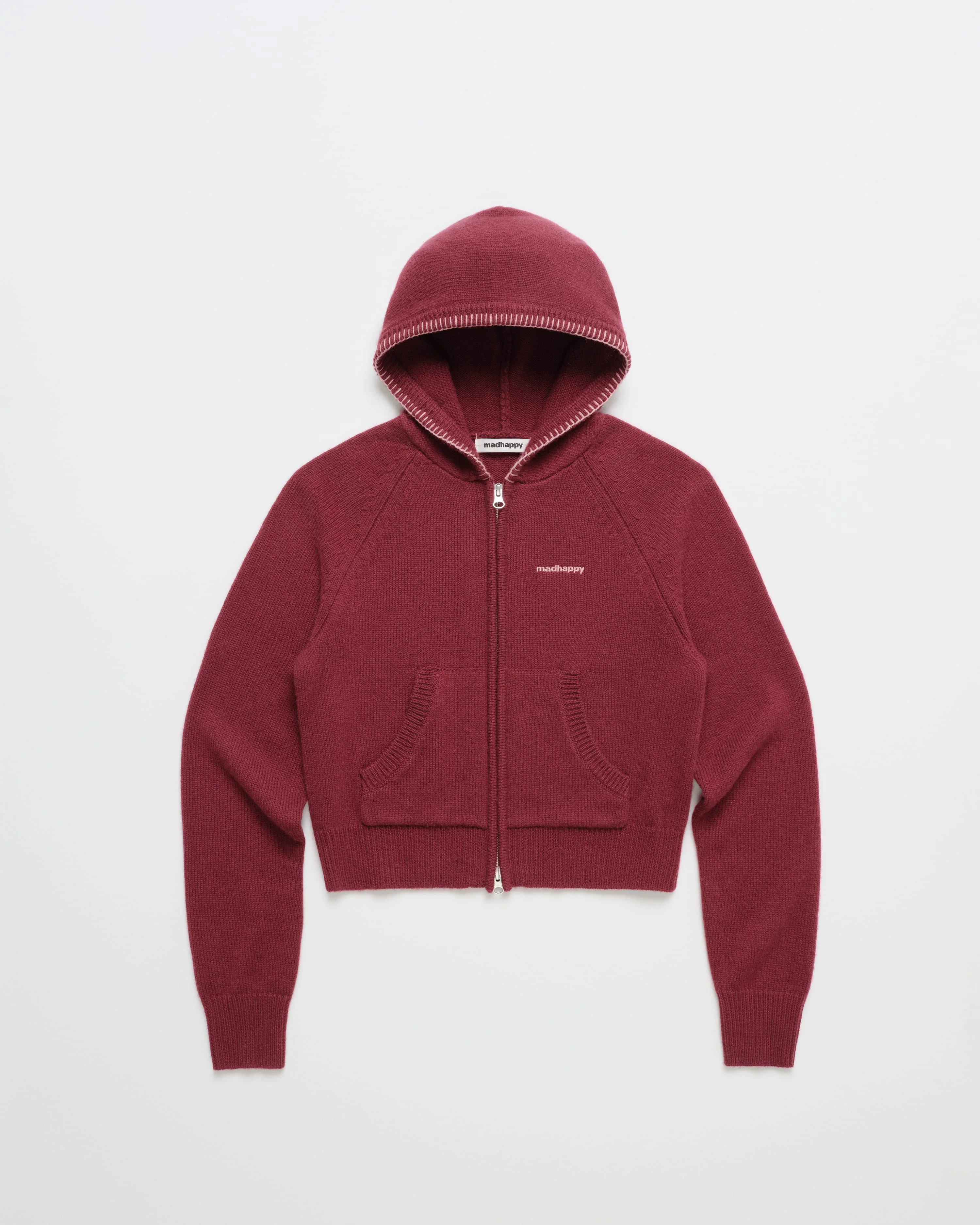 Fuzzy Sweater Full Zip Hoodie